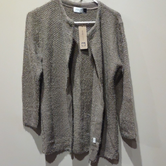 jon and Anna new york Sweaters - Cozy Gray Open-Front Sweater, L